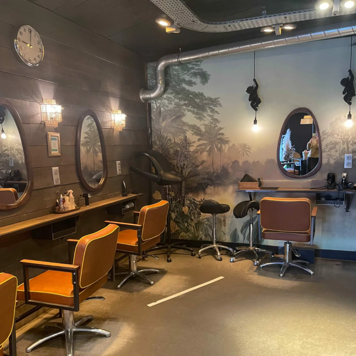 Coupe homme et entretien de barbe réalisés au salon Delphine Thomas à Lège-Cap-Ferret